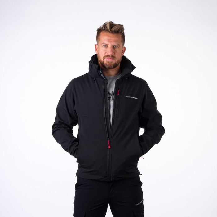 Jacheta outdoor din softshell pentru barbati 5K/5K Marquis black