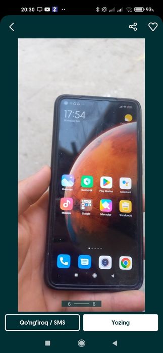 Redmi note 9 telfon