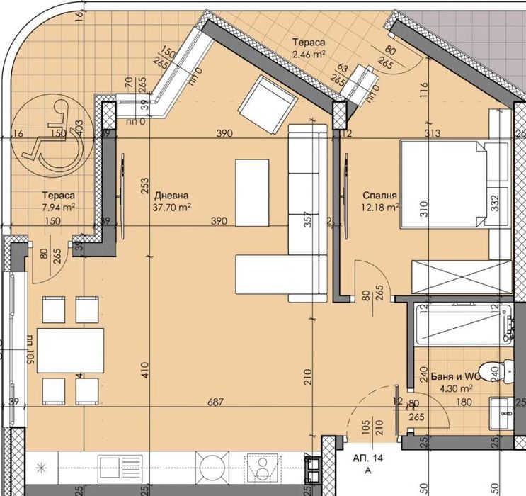 Продава се Тристаен апартамент в Пловдив, Христо Смирненски - 97 кв.м за 1650 €/кв.м - Снимка #1
