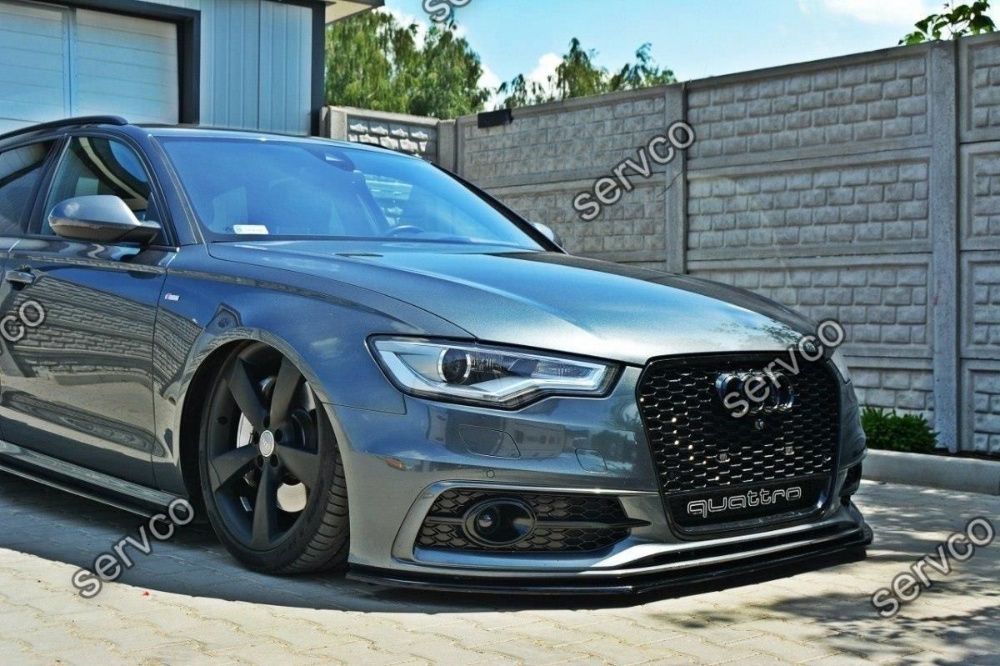 Prelungire bara fata Audi A6 C7 4G S-line 2011-2014 v4 Maxton Design