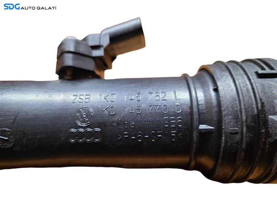 Conducta Tub Tubulatura Admisie Aer cu Senzor Skoda Octavia 2 2.0 TDI BKD 2004 - 2013 Cod 1K0145762L 1K0145770D 038906051C 0281002401 [N4528]