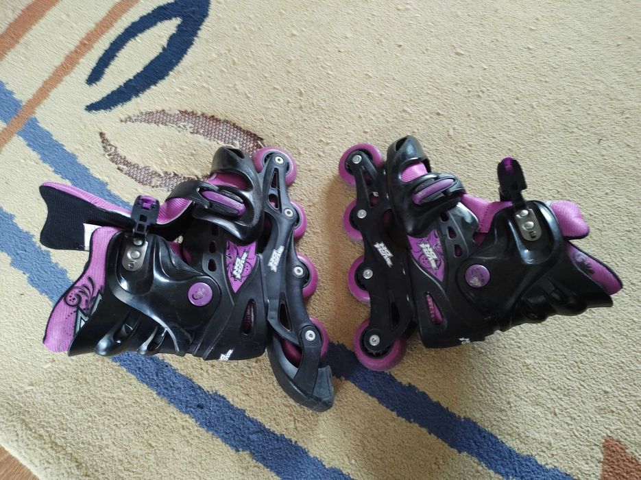 Запазени, регулируеми, ролкови кънки NOFAIR! 33-37 номер!