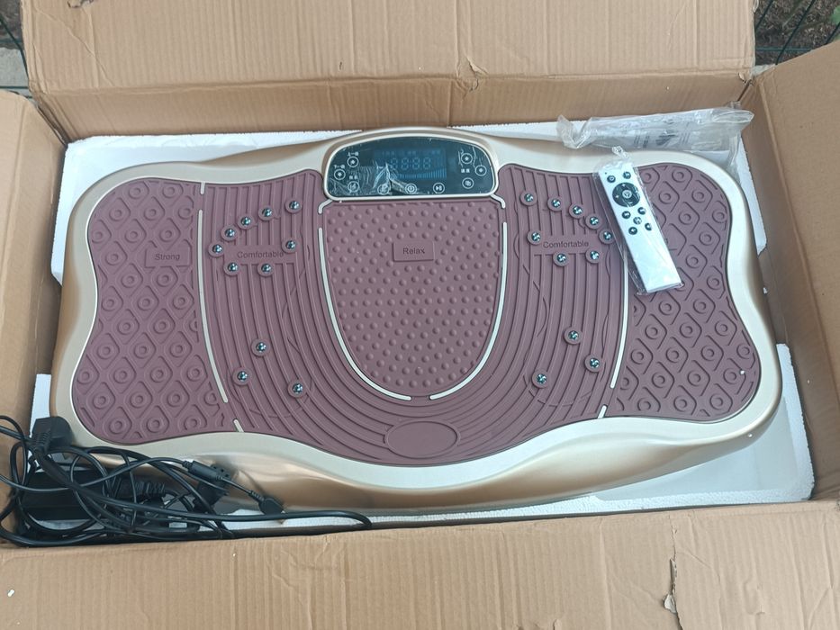 Выброплатформа для похудения, фитнес массажер, с пультом и блютузом