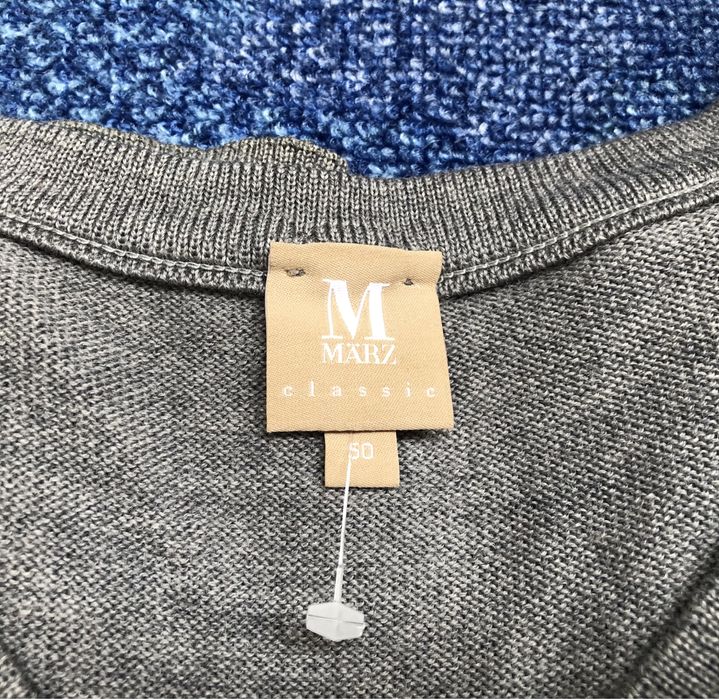 100% мерино вълна MAERZ Muenchen V-neck Merino Woll Pullover пуловер