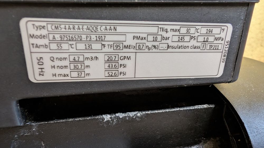 Pompă Grundfos CM5-4 (Nouă, nefolosită) – Pompă centrifugală multietajată