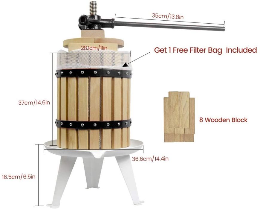 Пресс для отджима винограда ( иготовления вина)