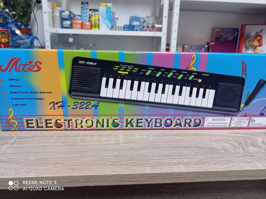 Детски лаптоп, Синтезатор с микрофон