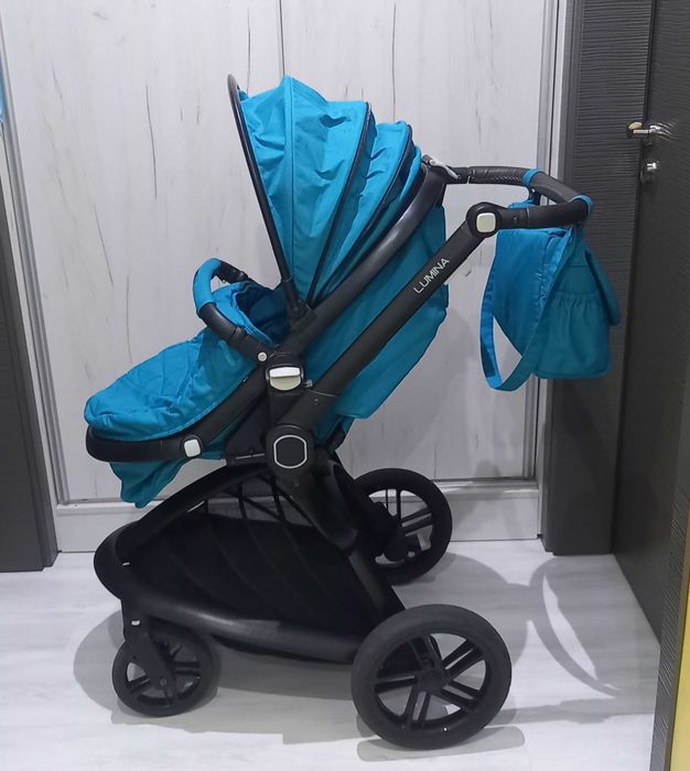 Бебешка количка 2 в 1 Lorelli Lumina Dark Blue