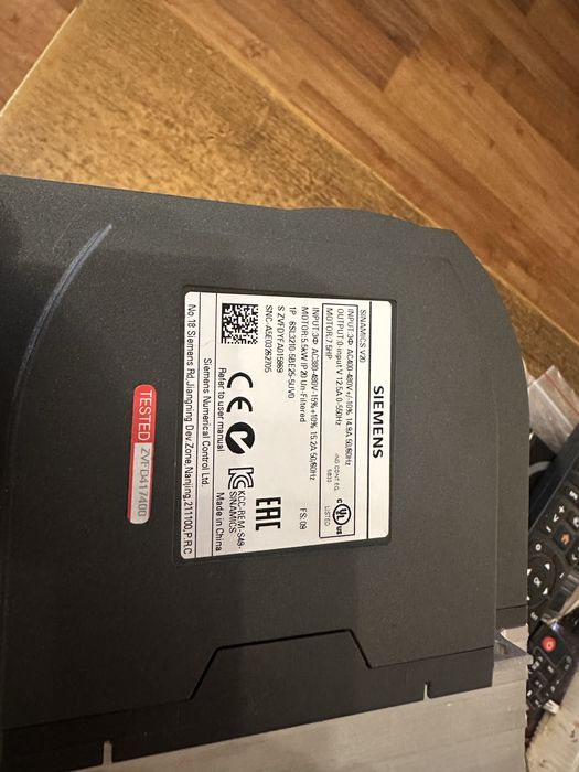 Честотен регулатор Sinamics v20 до 5,5kW мотор