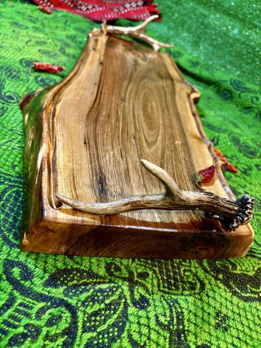 Плата, Подноси от орех с дръжки от рога!