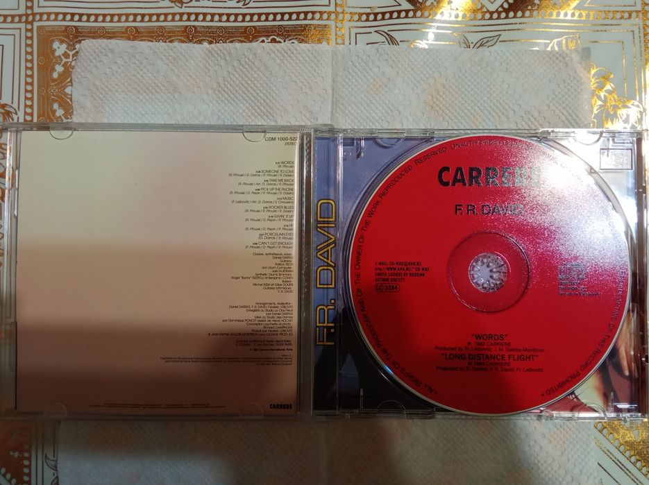 Продам компакт диск F.R.DAVID.