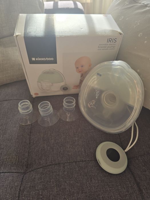 KIKKA BOO Електрическа помпа за кърма преносима IRIS HANDS FREE MINT