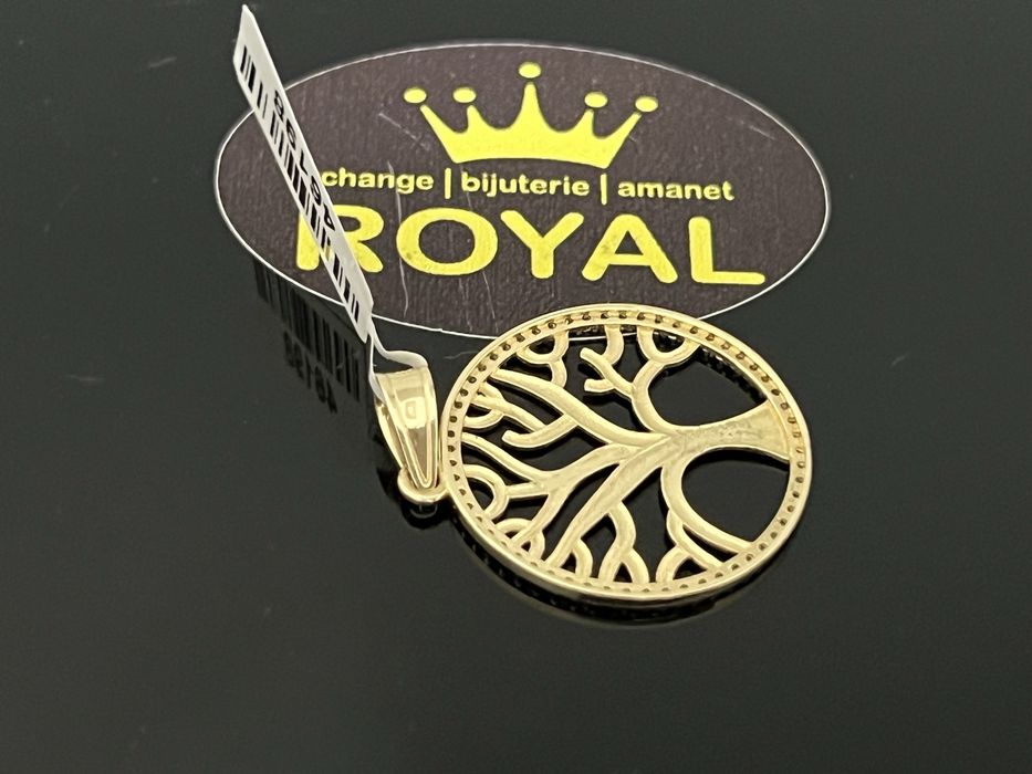 Bijuteria Royal CB : Pandant pomul vieții aur 14k   2,54 gr