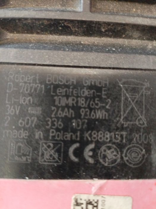 Accumulator Bosch 36v-26AH