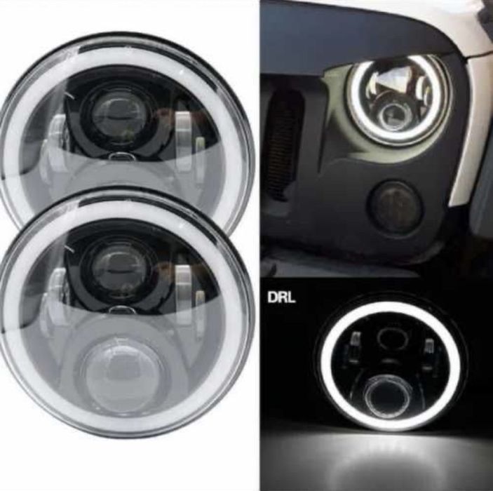 LED фарове 7” Инч диодни фарове за джип. ЦЕНАТА Е ЗА КОМПЛЕКТ!