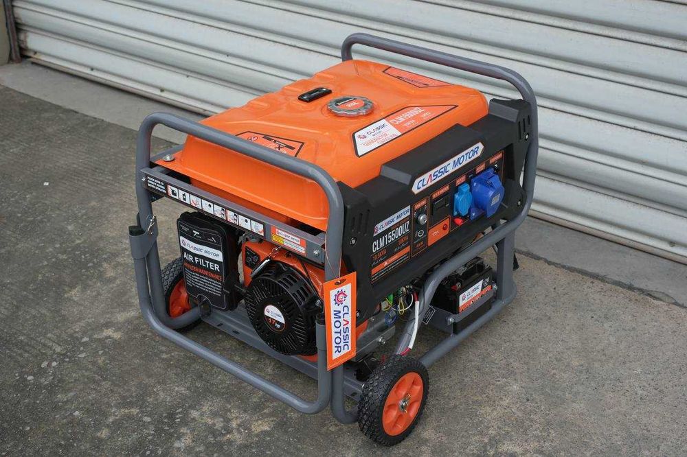 10 kW Generator Benzin — Uy, Do‘kon, Qurilish Uchun генератор OPTOM