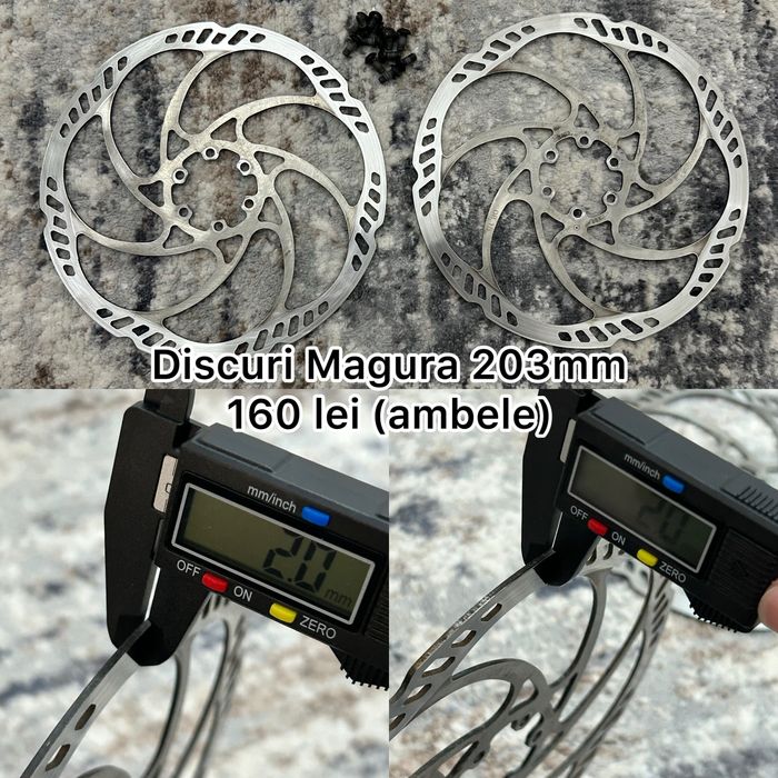 Piese bicicleta downhill/altele - pedalier, pinioane, discuri + altele