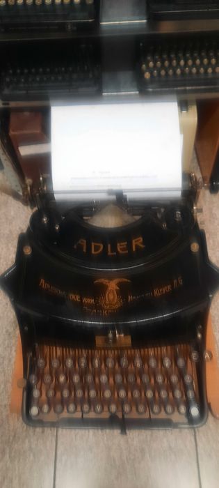 Mașină de scris Adler 15- 1917