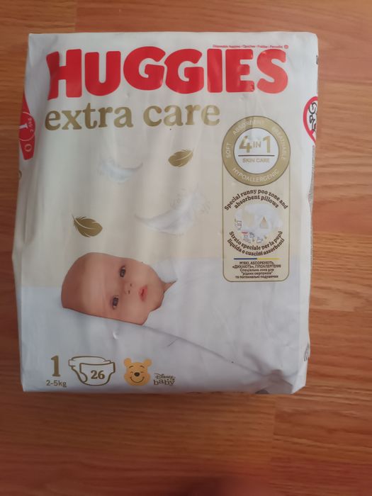 Scutece huggies exra care nr 1