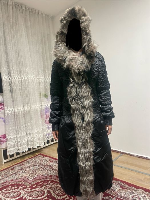 Италянская куртка с лисиной шерстью