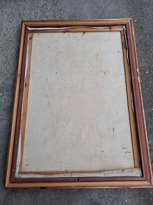 tablou pictura pe panza 77/57 cm semnat P Vincent