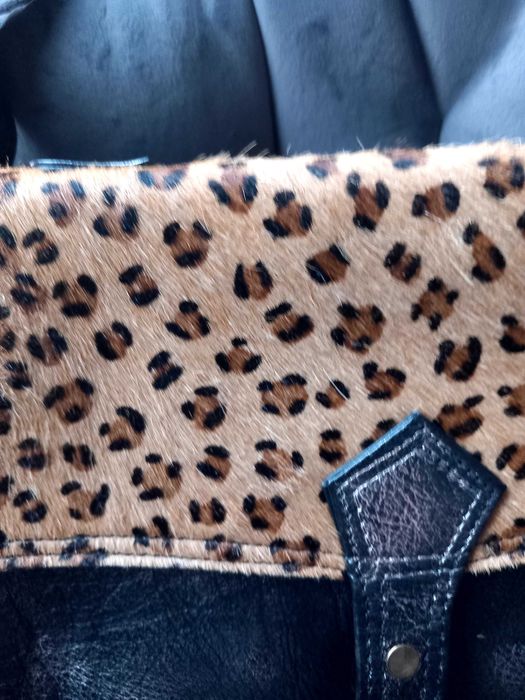 Нова чанта от естествена кожа и естествен косъм