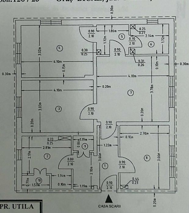 Vând apartament 4camere  Bicaz Centru
