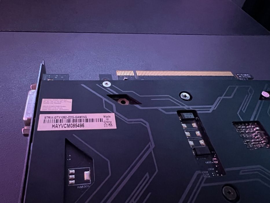 Gtx 1050 asus rog strix gaming