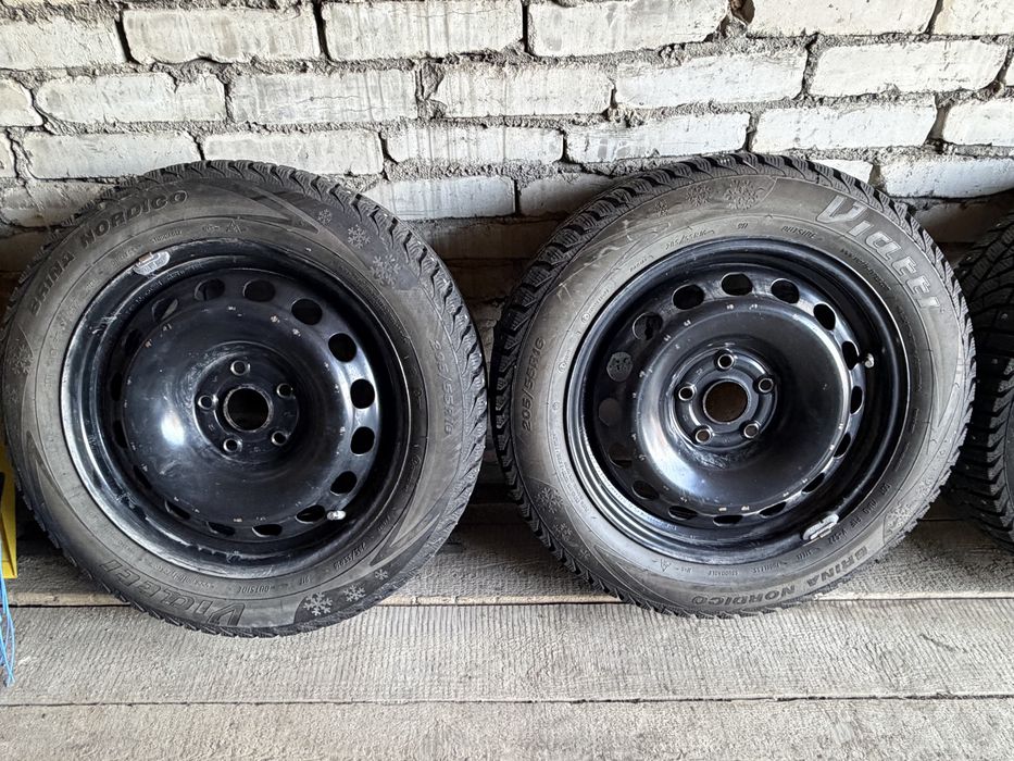 Продам диски с резиной R16 , 5/112 зима