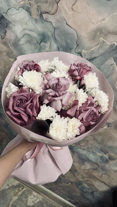 красивые цветы микс букет