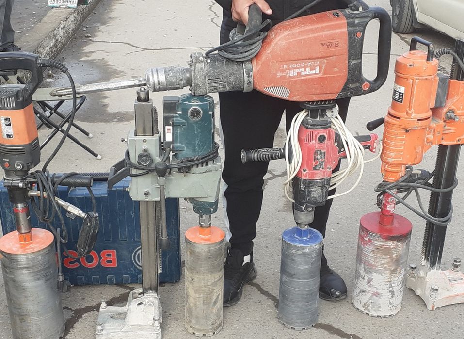 Перфаратор  хизматлари, Бетон, кирпич, деволларни тешиш. Демонтаж хизм