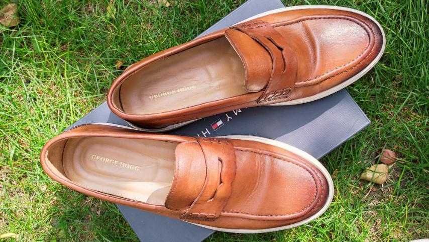 Мъжки кожени мокасини George Hogg
