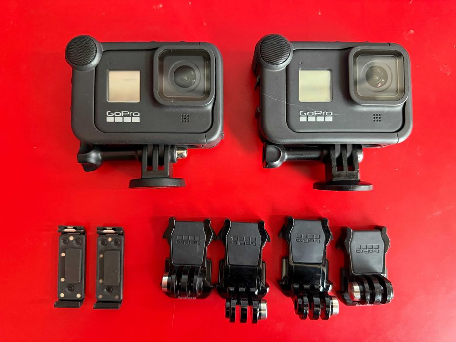 2 x GoPro Hero 8 4K + Media Mod + LED