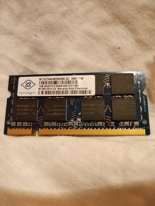 1gb 2rx8 pc2-5300s-555-12 memorie laptop