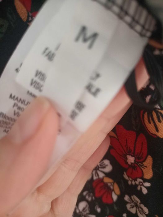 Salopetă lungă elegantă cu flori M