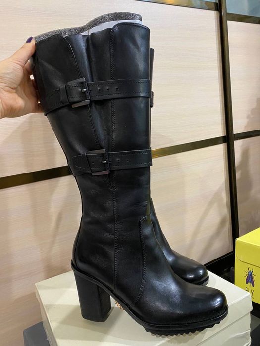 Сапоги зимние кожаннве ECCO