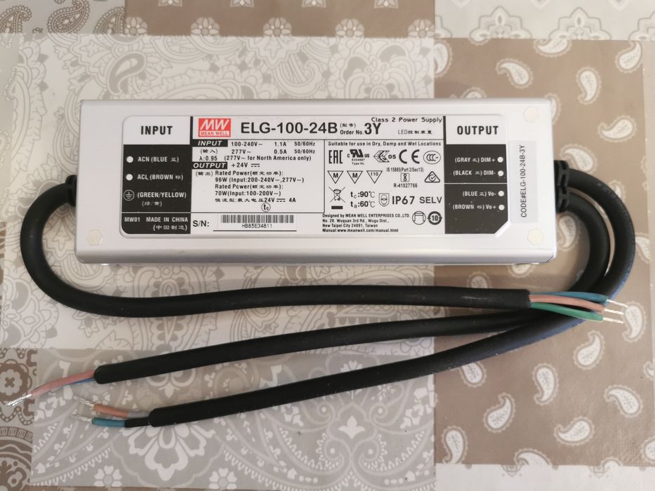 Mean Well ELG -100-24B 96W 24V Sursa LED Profesionala
