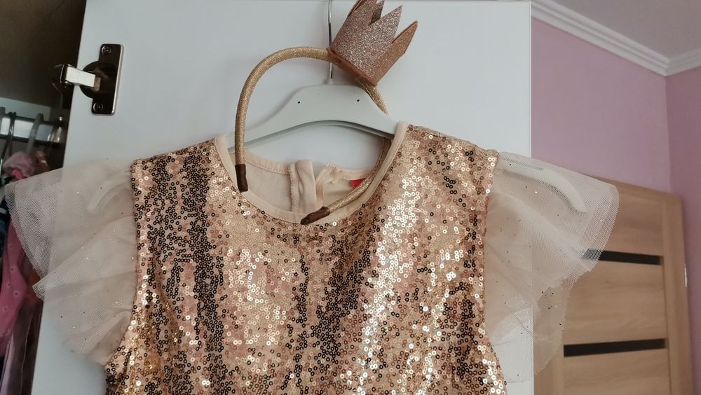 Детска рокля + диадема подарък за принцеса