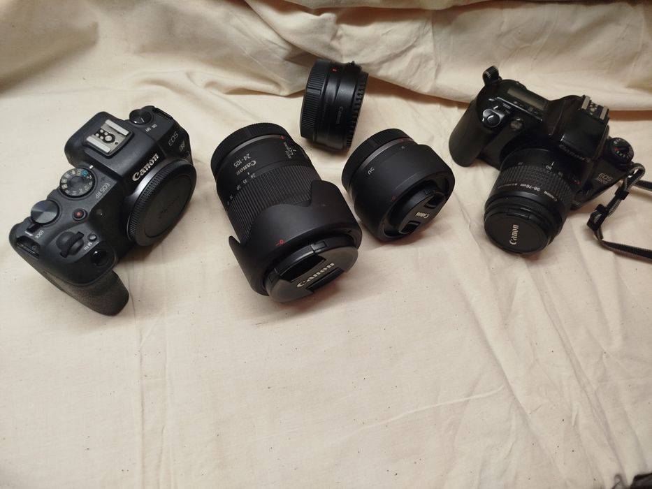 Canon RP с два обектива + Canon EOS 3000 /лентов/