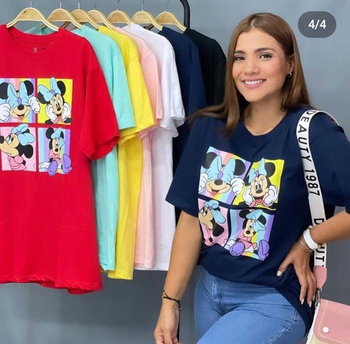 Дамски тениски с принт 12 модела XS-4XL