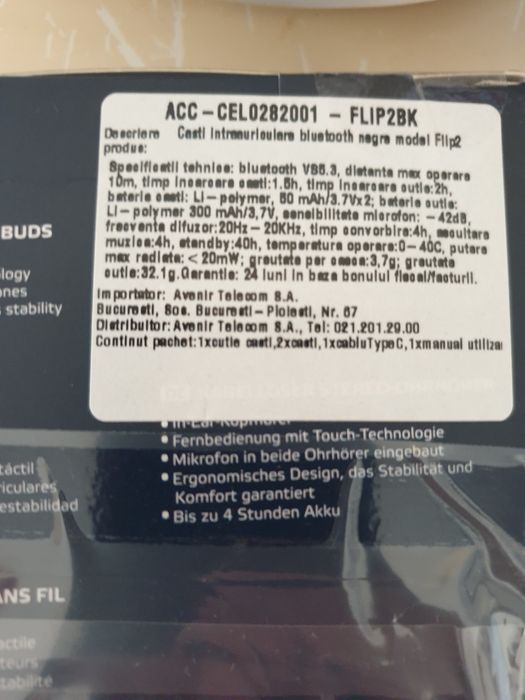 Casti Wireless Celly Flip2