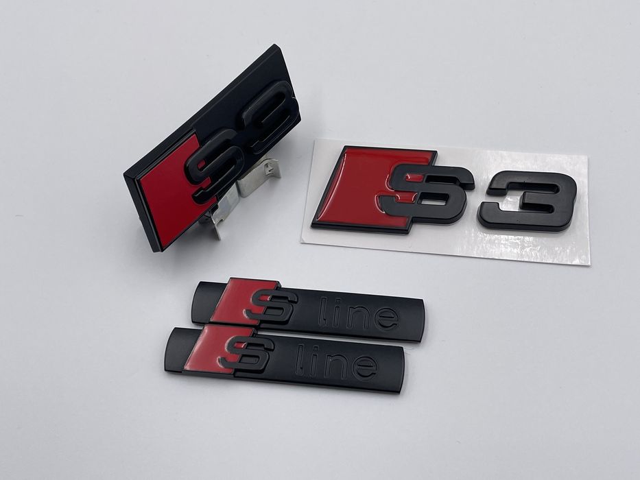 Set Embleme Audi S3 negru