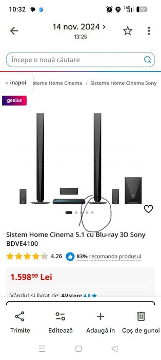 Vind sistem audio performant Târgoviște