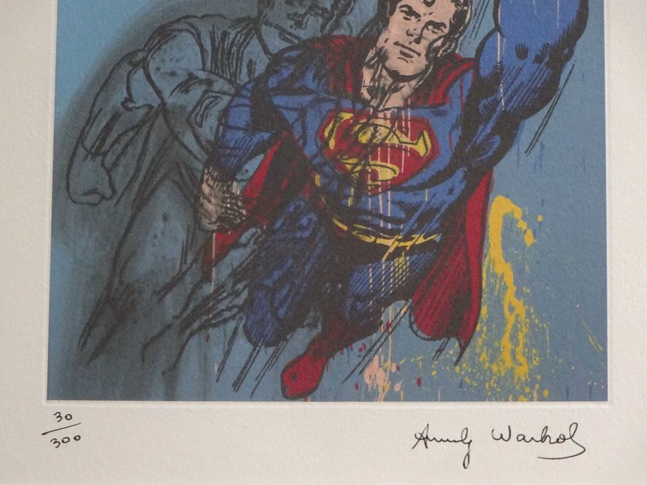 Tablou Andy Warhol, ‘Superman’| Cromolitografie RARA