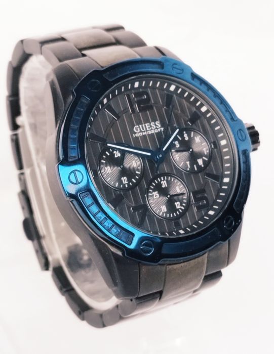 Ceas bărbătesc Guess W0601G1, oțel inoxidabil, cu cuarț, ceramic.