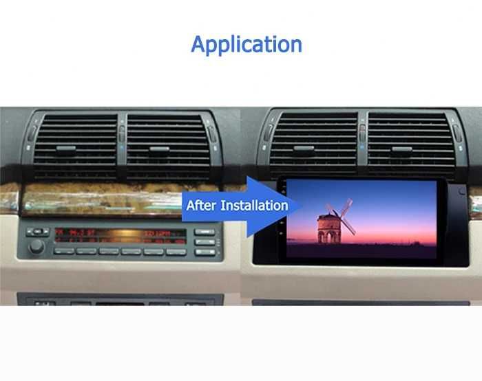 Мултимедия Android CarPlay за BMW X5 E53 1999–2006 Камера за заден ход