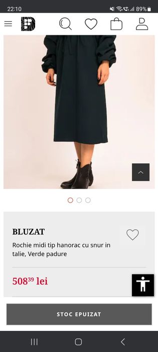 Rochie Bluzat M cu gluga