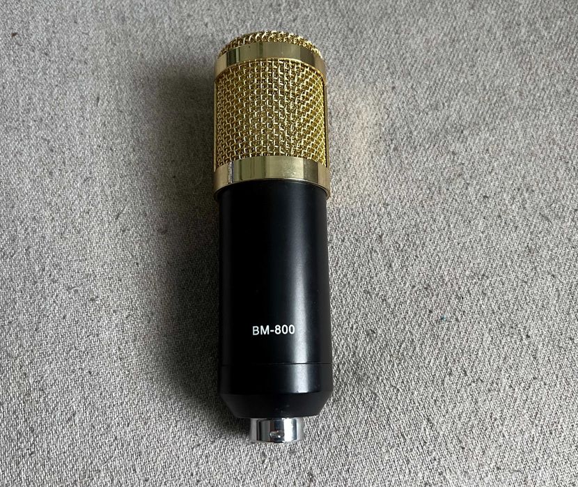 Microfon condensator BM-800 cu suport shock mount – studio / podcast
