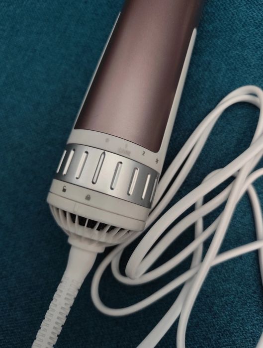 Perie rotativă Rowenta Brush Premium Care, 1000W, 2 trepte, 2 viteze, 2 perii, înveliș ceramic
