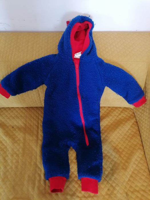 Salopeta overall Hbebe, lana dublat cu bumbac